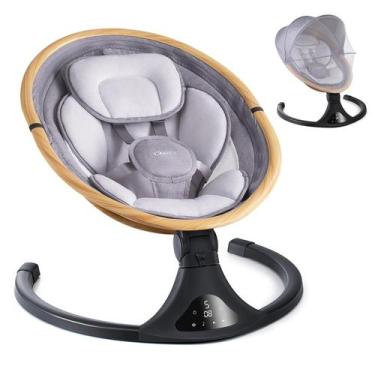 Imagem de Cadeirinha de Balanço Elétrica Larex para Bebê com 5 Velocidades, Blue