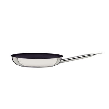 Imagem de Frigideira Professional Rasa Aço Inox Fundo Triplo Revestimento Interno Antiaderente 2,9L 30CM Tramontina