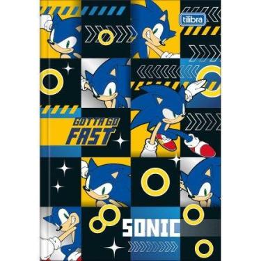 Imagem de Caderno Brochura Capa Dura Universitário Sonic 80 Folhas Tilibra -