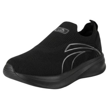 Imagem de Tenis Infantil Menina Confortavel Facil Calce Kolosh Kids, Preto, 32