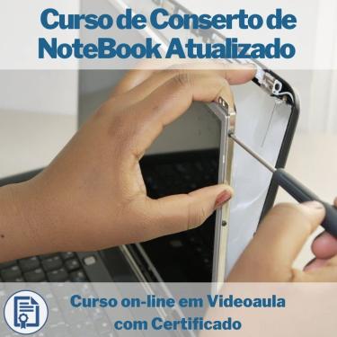 Imagem de Curso on-line em videoaula Conserto de NoteBook com Certificado