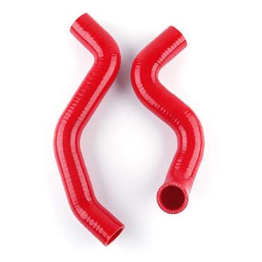 Imagem de LUXERAD Tubo de refrigeração de 3 camadas 4,5 mm desempenho alta temperatura silicone tubo de refrigeração para Toyota SCION TC 05-10 (vermelho)
