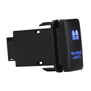 Imagem de Interruptor de luz LED liga/desliga barra de luz de LED, 12 V azul LED automático liga/desliga interruptor basculante para Hilux lan-dcruiser VIGO (luzes inversas)