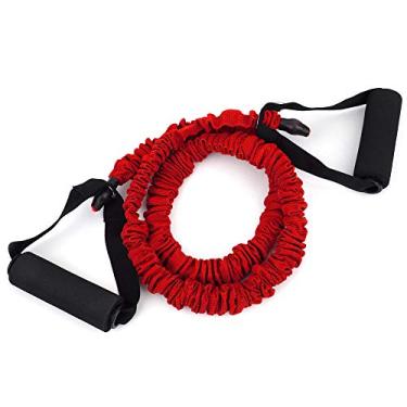 Imagem de Puxar Corda, Faixas de Exercício Body Stretch Exerciser Yoga Cinto Elástico, para Ginásio para Casa(Vermelho (15 libras))