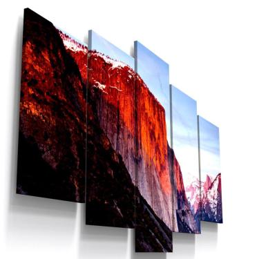 Imagem de Quadros Decorativos Paisagem Montanhas Sala Recepção 