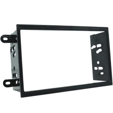 Imagem de Moldura Painel 2 Din Som Dvd Gm Chevrolet Onix 2013 à 2018 Preta