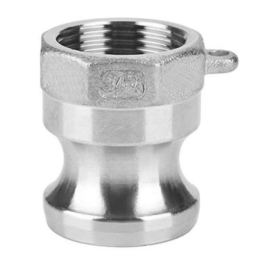 Imagem de Adaptador de bomba de lixo de aço inoxidável DN20 3/4" A adaptador de bomba de lixo macho Camlock com rosca fêmea de aço inoxidável 316