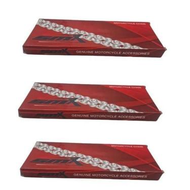 Imagem de 3 Correntes Bicicleta Motorizada Mobilete Smx 415H-110L