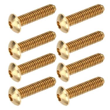 Imagem de 50 peças conjunto de parafusos sextavados M4 meia cabeça redonda acessórios de hardware de cobre puro fixadores(M4 * 16 mm)