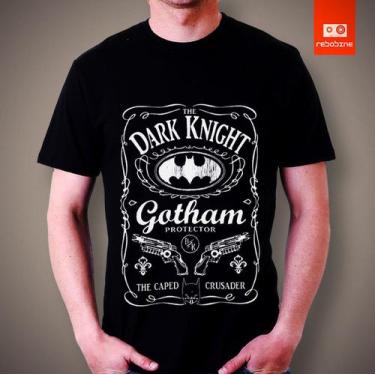 Imagem de Camiseta Batman Jack Daniels Heroi Dark Knight Camisa - Tee Geek