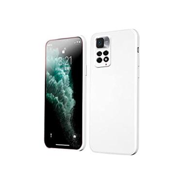 Imagem de Capa Capinha Aveludada Premium Compatível Com Redmi Note 11 4G (Branco)