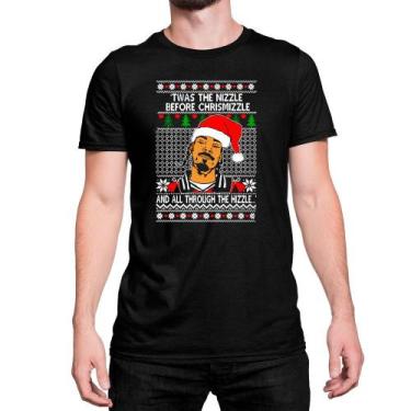 Imagem de Camiseta T-Shirt Snoop Dogg Twas The Nizzle Before Natal - Mecca