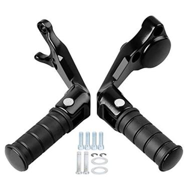 Imagem de Pedaleiras do passageiro traseiro da motocicleta Descansos para os pés Pedal Mount, Pedaleiras da motocicleta Passageiro à prova de derrapagem Confortável apoio para os pés apto para Victory Octane 2017