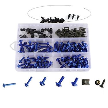 Imagem de Kit completo de parafusos de carenagem para Suzuki GSXR600 GSXR750 1000 GSX1300R SV650 (azul)