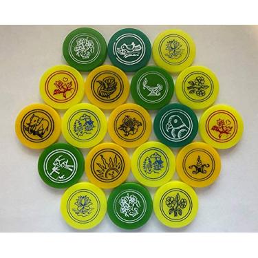 Imagem de Family Cart Designer Pictured Carrom Striker (pacote com 2 Striker) Cor aleatória/Design 100% novo