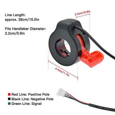 Imagem de Tingpai Acele dor de acele dor de scooter elétrico Acessório de scooter elétrico Peças de acele dor de controle de velocidade de scooter elétrico