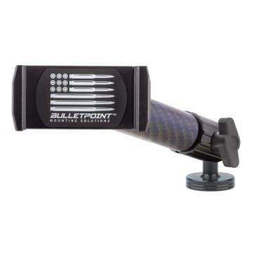 Imagem de Suporte para celular Bulletpoint Dash Mount Jeep Wrangler compatível (2007-2010 JK e 1997-2006 TJ) com suporte esférico de 20 mm para iPhone e smartphone Android – Possui braço Kevlar de fibra de carbono resistente