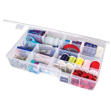 Imagem de ArtBin Caixa de soluções 6980AG XL com divisórias, organizador de arte e artesanato, [1] estojo de armazenamento de plástico, transparente