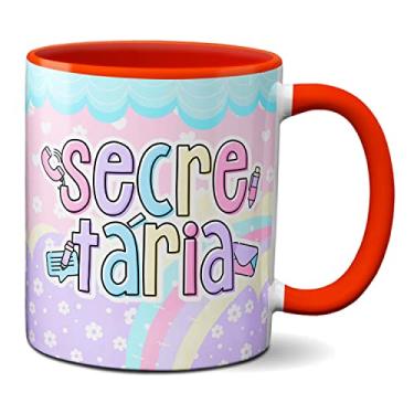 Imagem de Caneca Secretária Profissião Secretariado Presente Criativo (Vermelha)