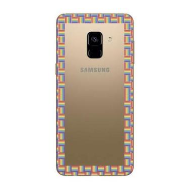 Imagem de Capa Case Capinha Samsung Galaxy A8 2018 Arco Iris Moldura - Showcase