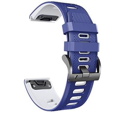 Imagem de WIKUNA 22 pulseiras de relógio inteligente de 26 mm para relógio inteligente Coros VERTIX 2 de silicone macio para Garmin Fenix 6 5X 6X Coros Pulseira de pulseira (Cor: 10, Tamanho: 22mm de largura)