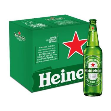 Imagem de Cerveja Heineken Puro Malte Pilsen - 12 Unidades Garrafa 600ml