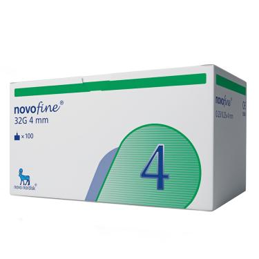 Imagem de Agulha para Caneta Aplicadora de Insulina Novofine 32G 4mm - 100 unidades 100 Unidades