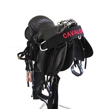 Imagem de Sela Iene Australiana Preta Completa Arreada 16 Polegadas + Acessórios