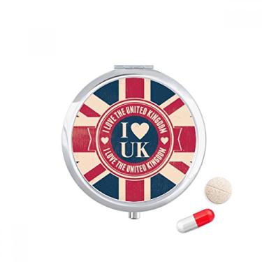 Imagem de Caixa de armazenamento de medicamentos com a bandeira do Reino Unido I Love The United Kingdom Union Jack