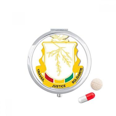 Imagem de Porta-comprimidos com emblema nacional da Guiné África, caixa de armazenamento de medicamentos