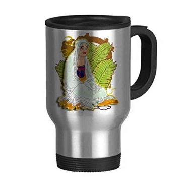 Imagem de Caneca de viagem com estampa de ilustração de dezoito arbons, de aço inoxidável, copo de carro, garrafa térmica