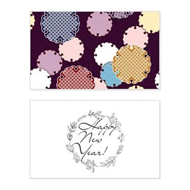 Imagem de Tradition Abstract Japan Pattern Festival Ano Novo Cartão de felicitações Bless Message Present
