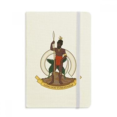 Imagem de Caderno com emblema nacional Vanuatu Oceania Nacional capa dura Diário Clássico A5