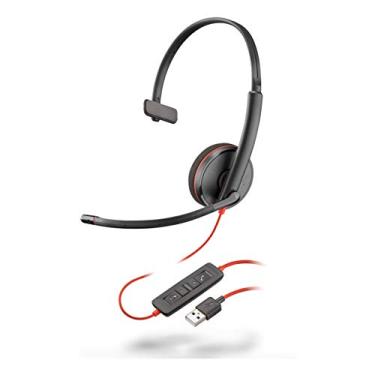 Imagem de Plantronics Fone de ouvido monoaural com fio Blackwire 3210, preto