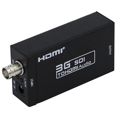Imagem de Adaptador conversor 1080P 3G SDI para HDMI suporta HD-SDI/3G-SDI sinais mostrando SDI2DMI SDI para HDMI