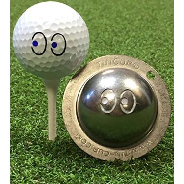 Imagem de Tin Cup Ferramenta de alinhamento personalizada da bola de golfe Eyes on The Prize