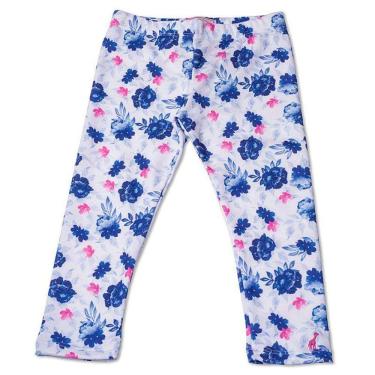 Imagem de Calça Legging Infantil Floral Azul Toffee - Nº01