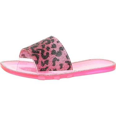 Imagem de Jessica Simpson Sandália feminina Kassime Slide, Combo preto/rosa, 6