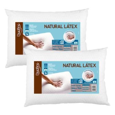 Imagem de Kit Com 2 Travesseiros Natural Látex 14cm - Duoflex