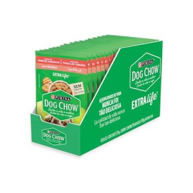 Imagem de Pack Dog Chow Ração Úmida Adultos Frango - Com 15 Sachês 100g