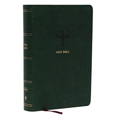 Imagem de Nkjv, End-Of-Verse Reference Bible, Personal Size Large Print, Leathersoft, Green, Red Letter, Thumb Indexed, Comfort Print: Holy Bible, New King James Version
