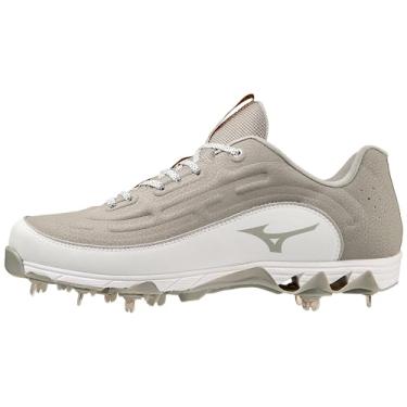 Imagem de Mizuno Chuteira masculina 9-Spike Ambition 3 Baseball, Cinza-branco, 9.5