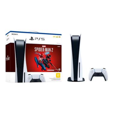 Imagem de Console Sony Playstation 5 Leitor Mídia Física Ps5 Bundle Jogo Marvel Spider Man 2 825gb Ssd Bivolt PlayStation 5