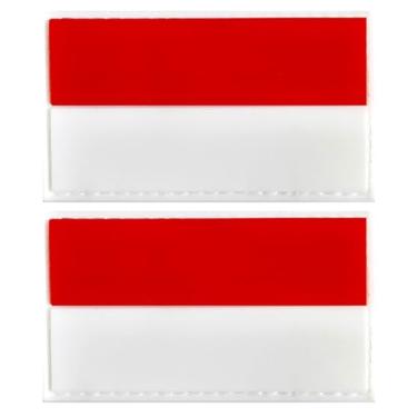 Imagem de Emblema da bandeira da Polônia em PVC com gancho e laço de borracha para chapéus, bolsas táticas, jaquetas, remendo de roupas do time militar (pacote com 2)