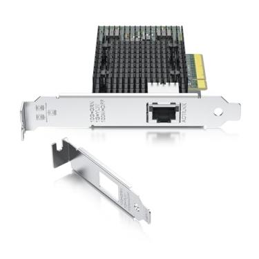 Imagem de REDLUX Placa de rede PCI-e de 10 GB (NIC) com chip Intel X540, porta RJ45 única, compare com Intel X540-T1, PCIE 2.0 X8, suporta Windows/Windows Server/Linux/Vmware Esxi