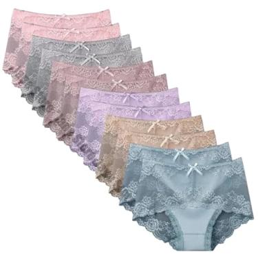 Imagem de Calcinha Hipster Luxo Lingerie Feminina Renda Transparente Sexy e Sensual Um Mundo de Conforto, Elegância e Sedução para Você! (12 Unidades) (BR, Alfa, M, Regular, colorido 1)