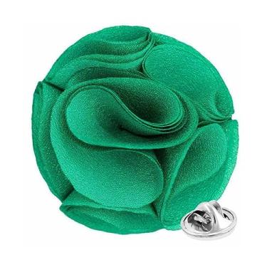 Imagem de Vittorio Vico Broche de lapela formal de flor rosa para homens - broche de rosa, flor de rosa para homens, 2.5" (6.36CM), Poliéster, Não aplicável