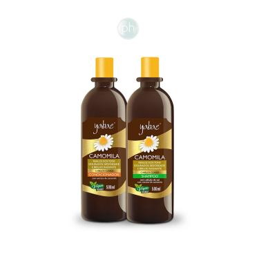 Imagem de Shampoo e Condicionador Camomila Yabae Vegano 500ml - Realce dos Tons Dourados e Brilho Radiante