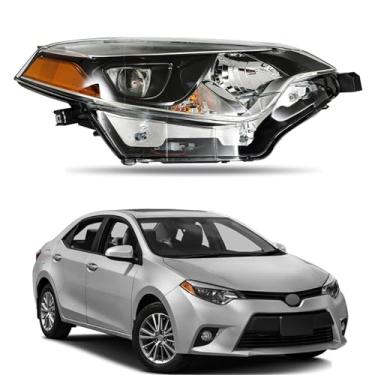 Imagem de WFLNHB Substituição do conjunto de faróis para Toyota Corolla 2014-2016 Projetor Faróis Faróis do Lado do Passageiro