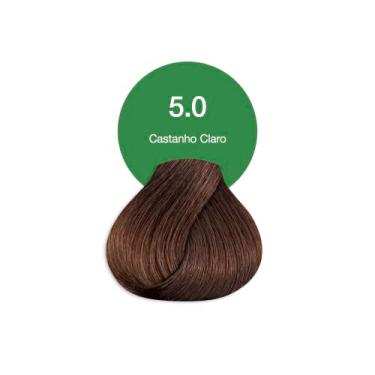 Imagem de 5.0 Castanho Claro Coloracao Creme Permanente Vegana Acquaflora 60g